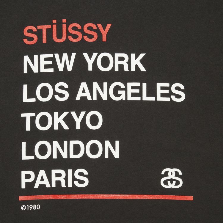 Stussy City Stack Tee Black