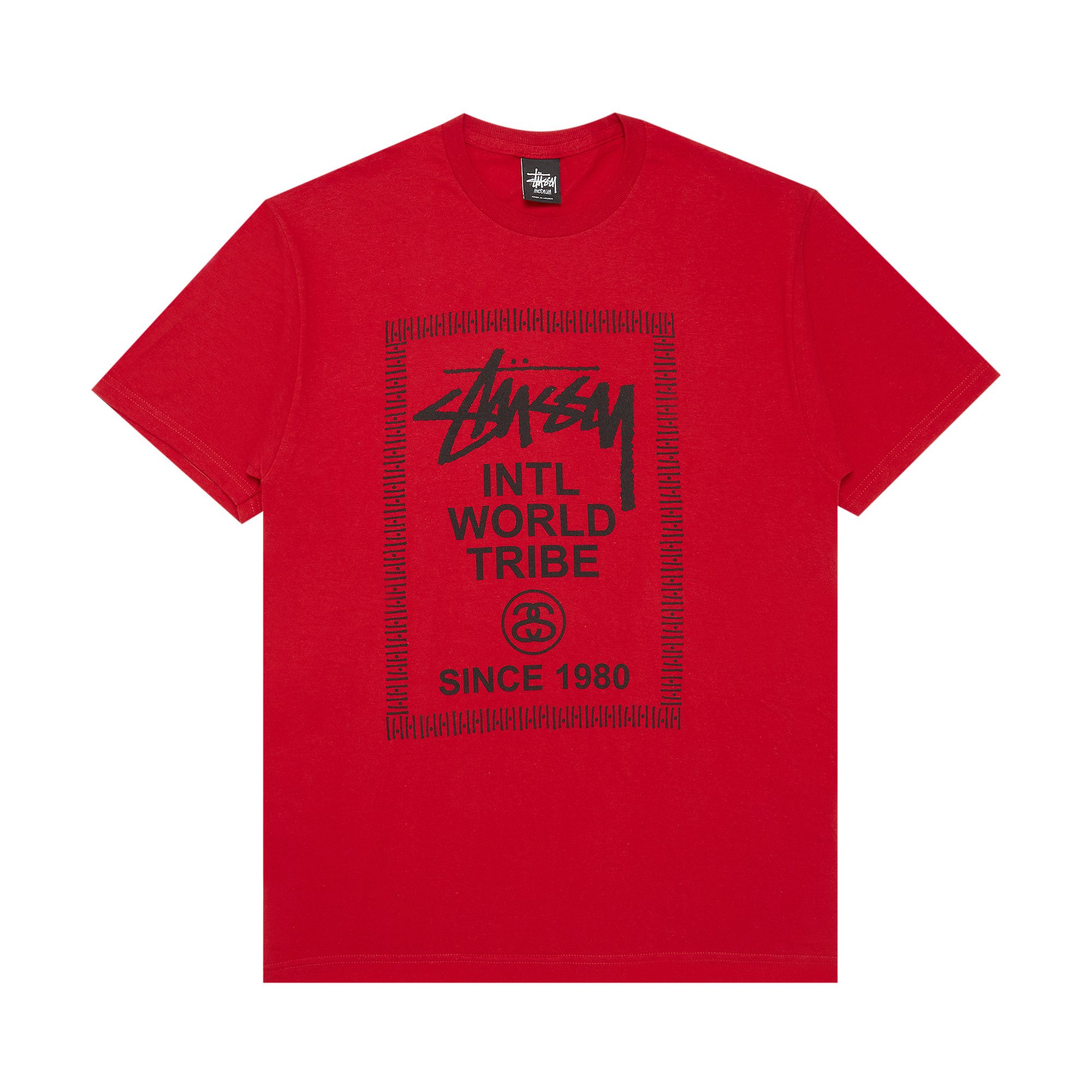 Buy Stussy Intl. World Tribe Since 1980 Tee 'Red' - 0535