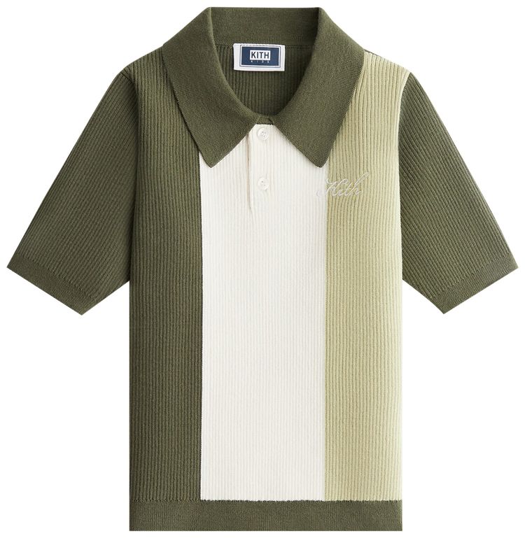 Kith Kids Colorblocked Tilden Polo Clover