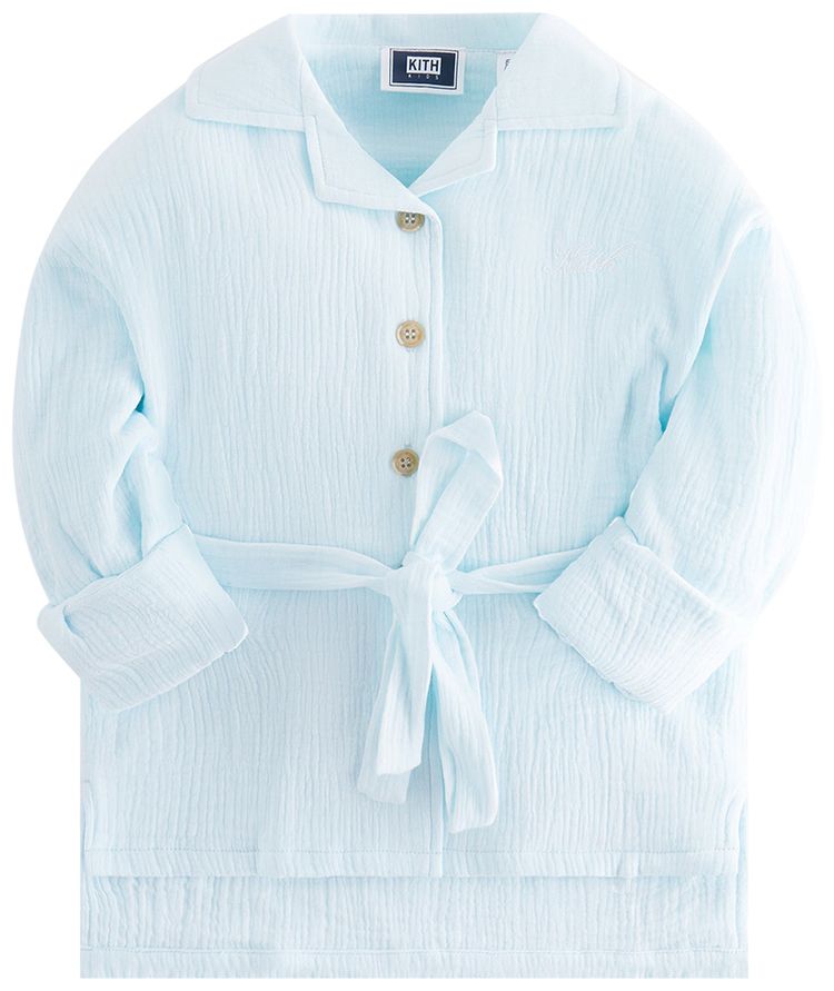 Kith Kids Gauze Collared Shirt Selenite