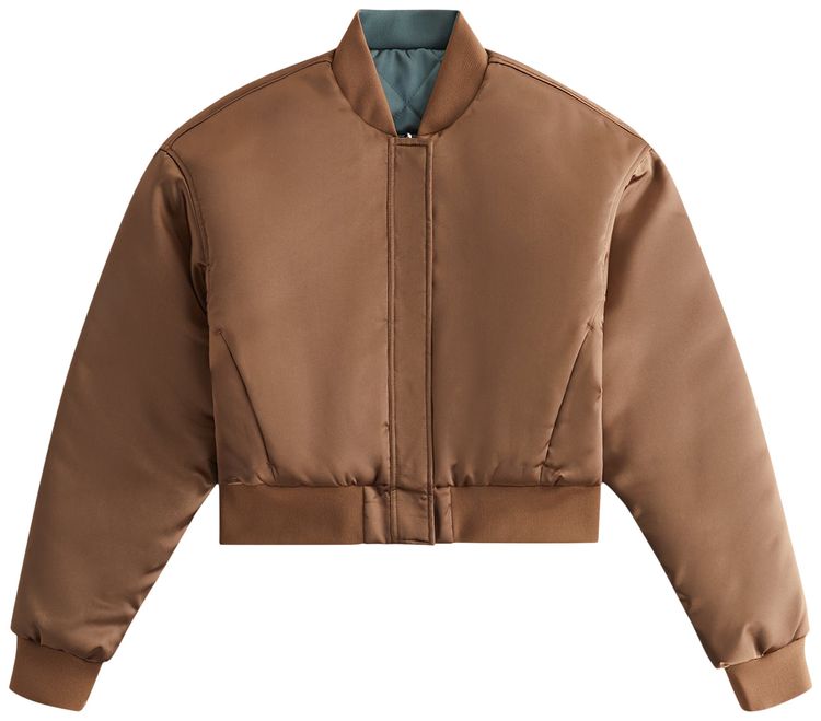 Kith Women Landry Cropped Satin Bomber Yuma