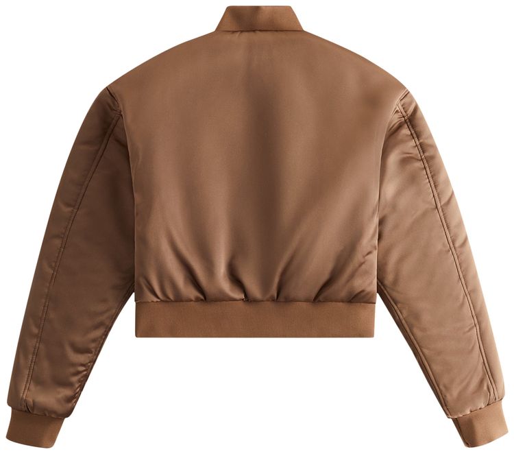 Kith Women Landry Cropped Satin Bomber Yuma