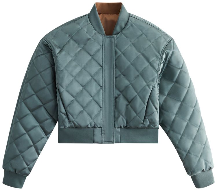 Kith Women Landry Cropped Satin Bomber Yuma