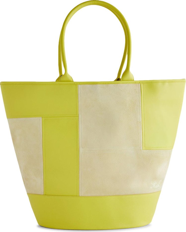 Kith Women Haven Leather Patchwork Tote 'Acid Rain'