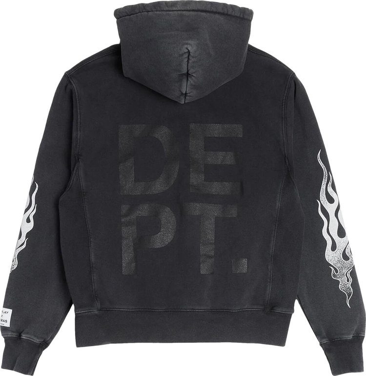 Gallery Dept GD Flames Hoodie Black