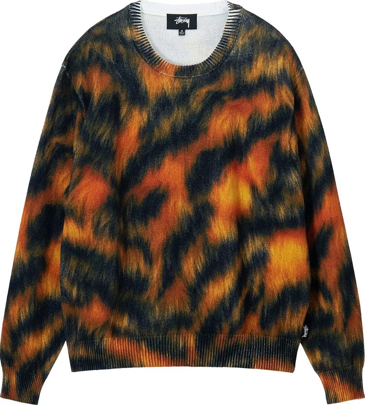 Stussy Printed Fur Sweater 'Tiger'