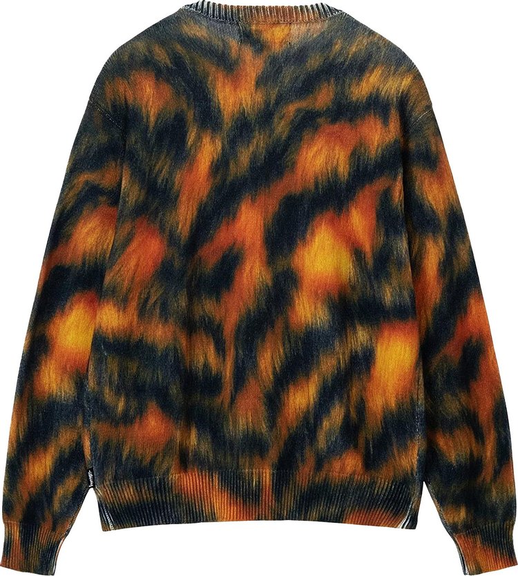 Stussy Printed Fur Sweater Tiger