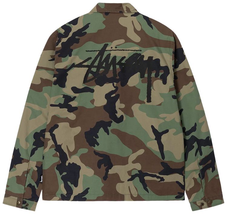 Stussy Coach Shirt Camo