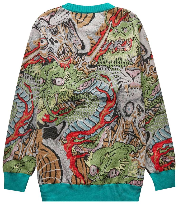 Wacko Maria x Tim Lehi Jacquard Sweater Type 1 Green
