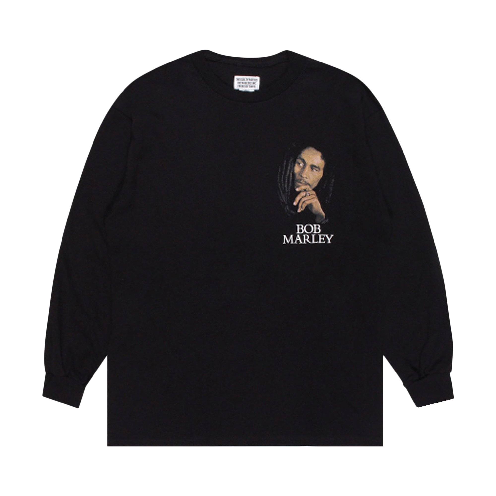 Buy Wacko Maria x Bob Marley Crewneck Long-Sleeve T-Shirt 'Black