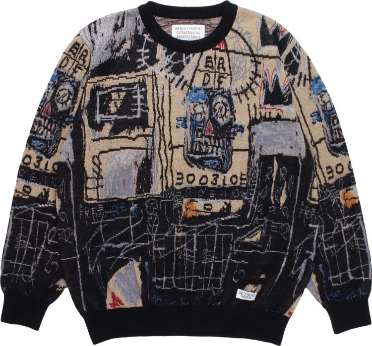 Wacko Maria x Jean-Michel Basquiat Crewneck Sweater (Type-1) 'One'