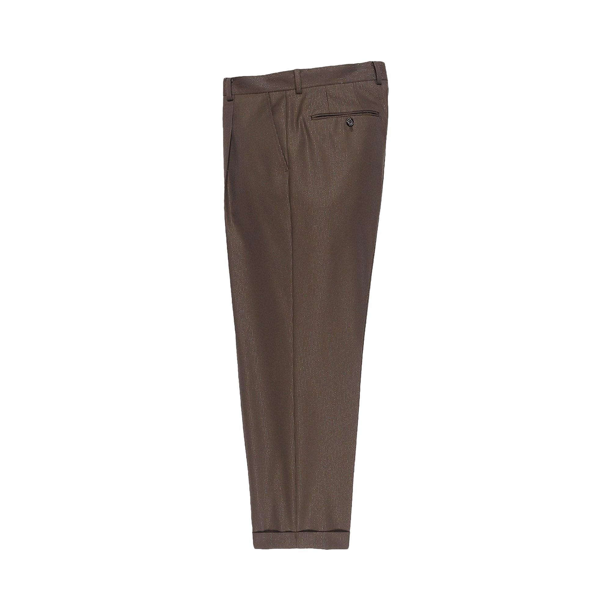 Buy Wacko Maria Pleated Pants (Type-2) 'Brown' - 22FW WMP TR26