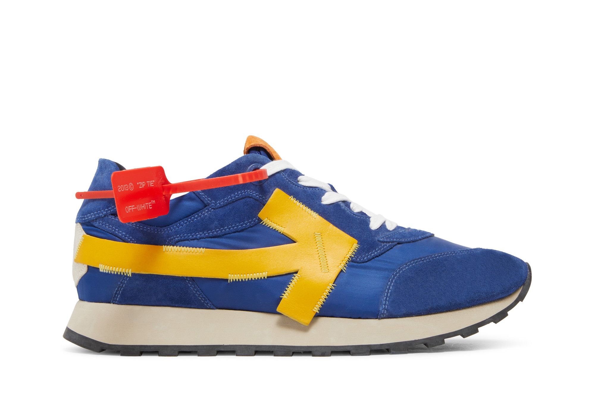 Off white sneakers blue and yellow outlet