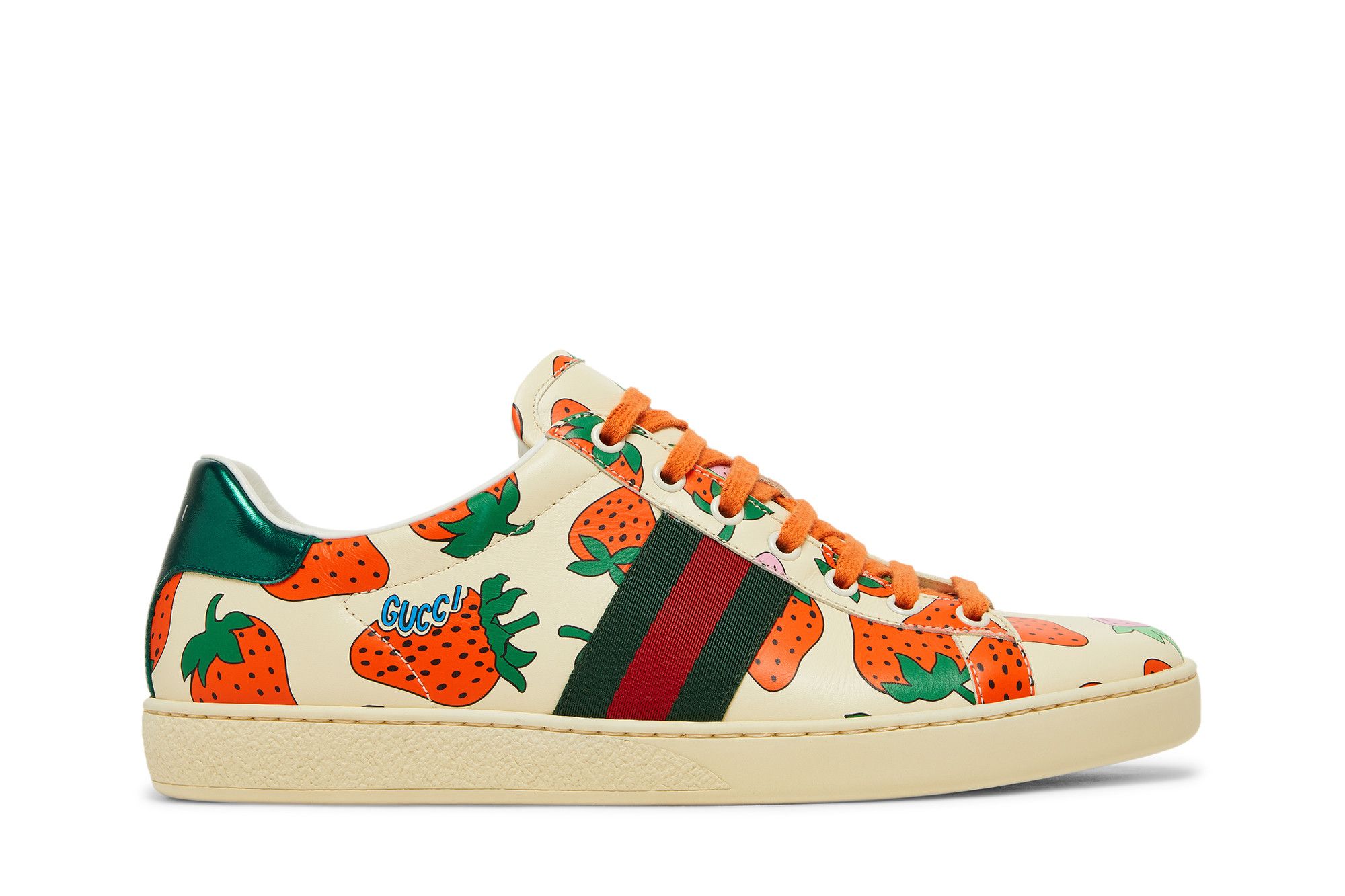 Buy Gucci Wmns Ace Strawberry White 387993 08L30 9262 GOAT