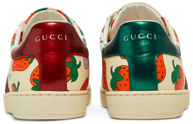 Gucci Wmns Ace Strawberry White