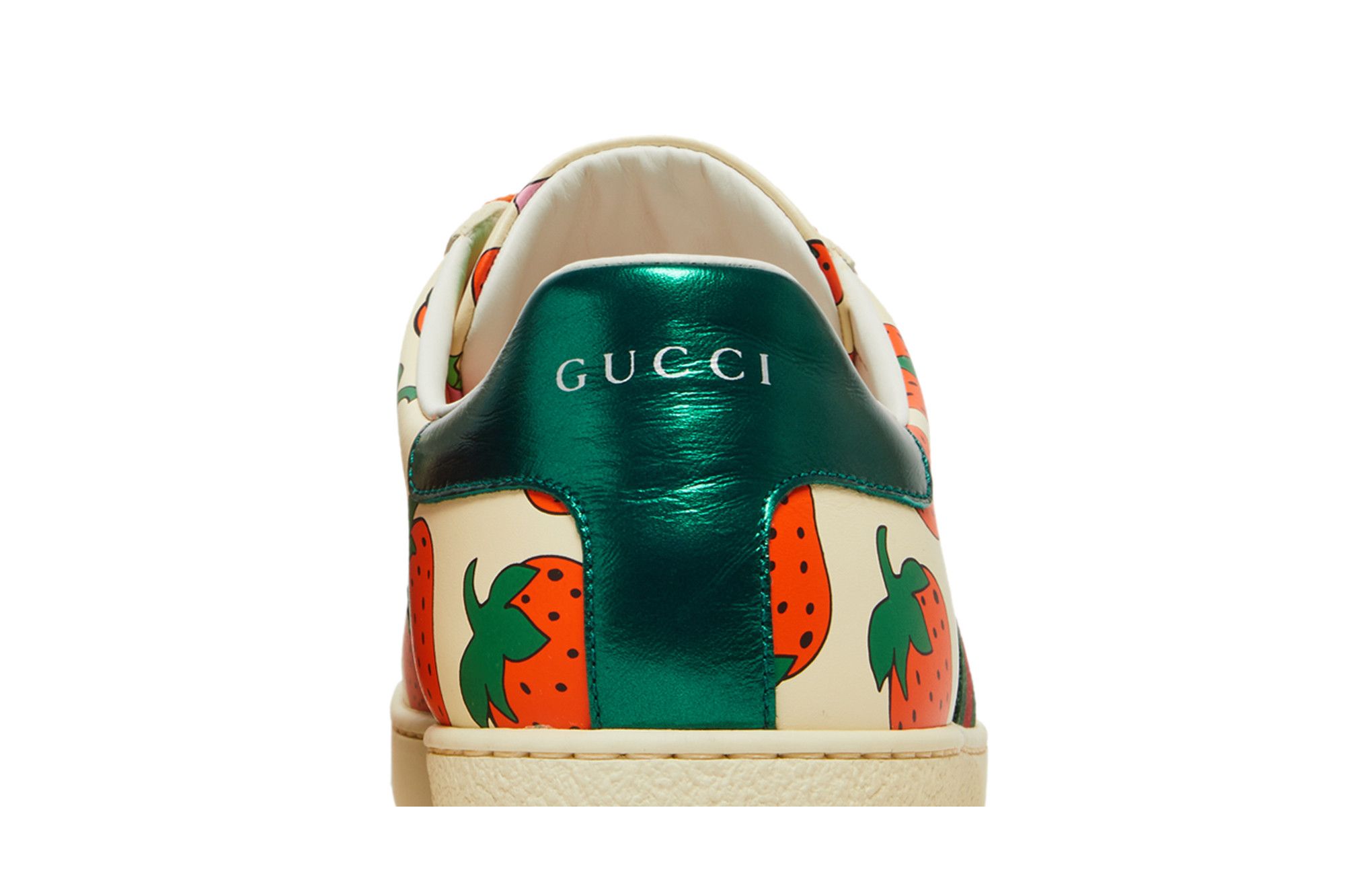 Buy Gucci Wmns Ace Strawberry White 387993 08L30 9262 GOAT DE