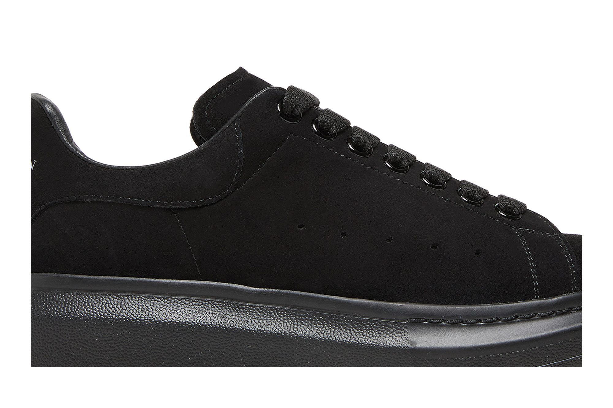 Alexander mcqueen trainers black suede sale