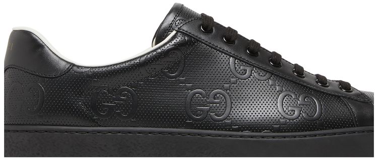 Gucci Ace GG Embossed   Black