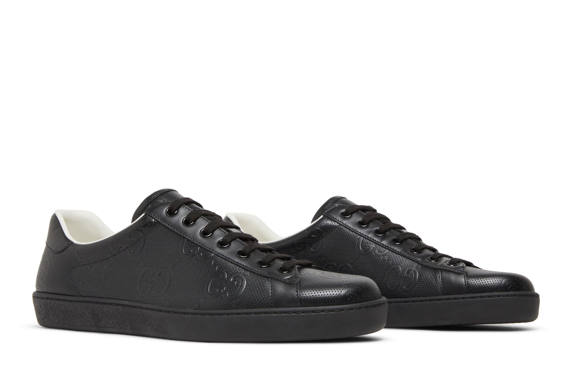 Buy Gucci Ace 'GG Embossed - Black' - 625787 1XK10 1000 | GOAT