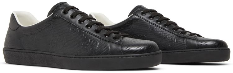 Gucci Ace GG Embossed   Black