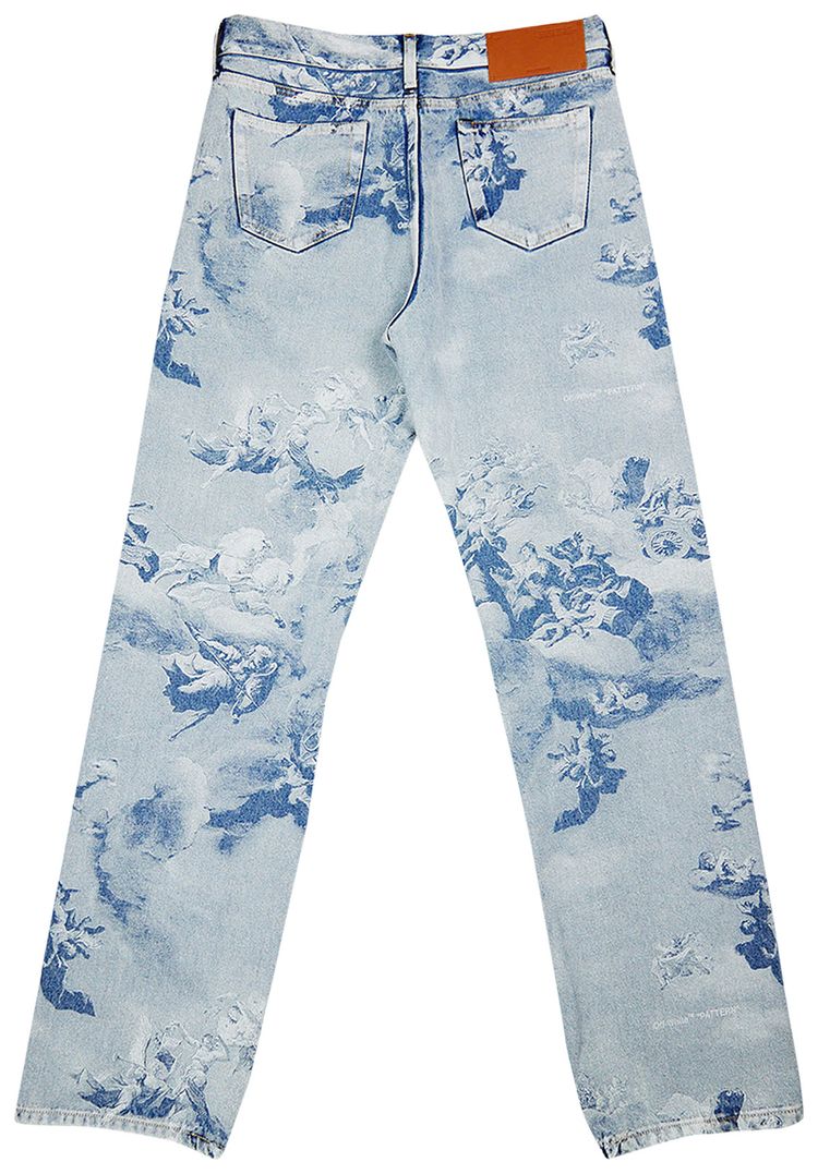Off White Skate Jeans Azzurro