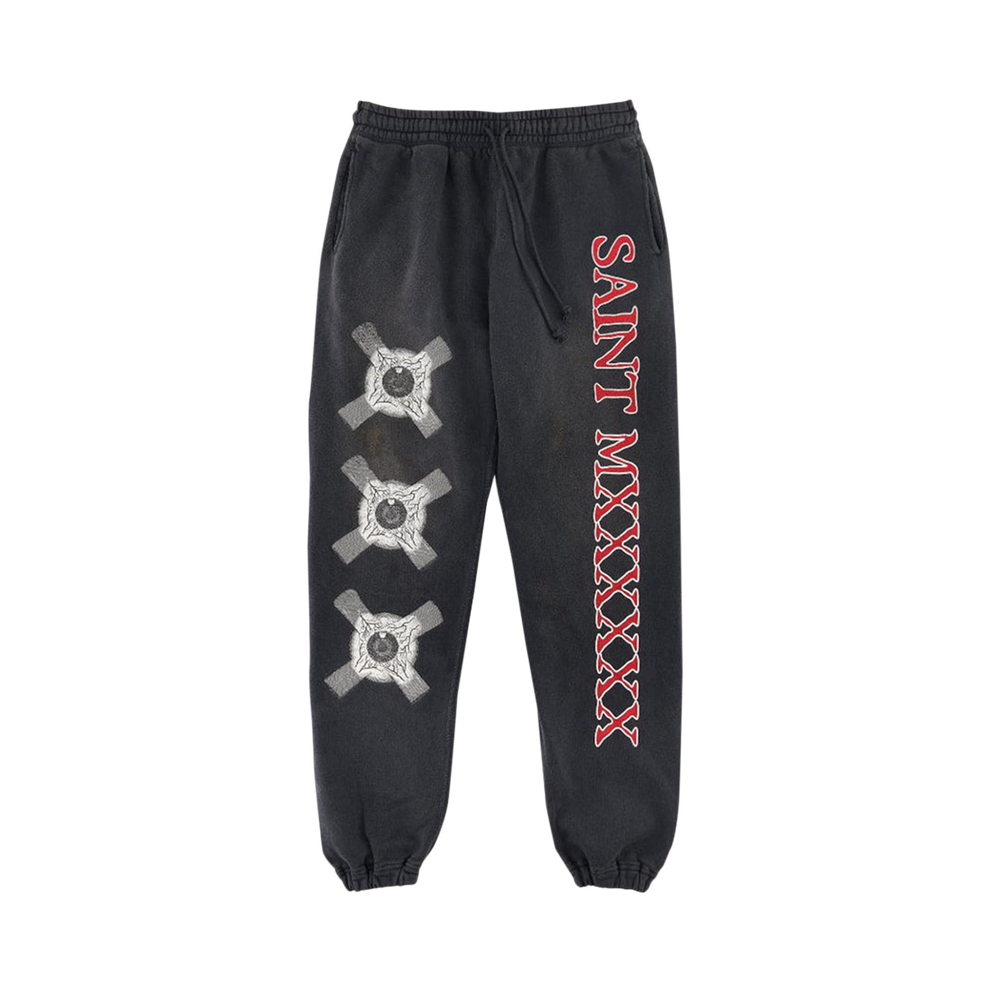 Saint Michael Eyeball Sweatpants 'Black'
