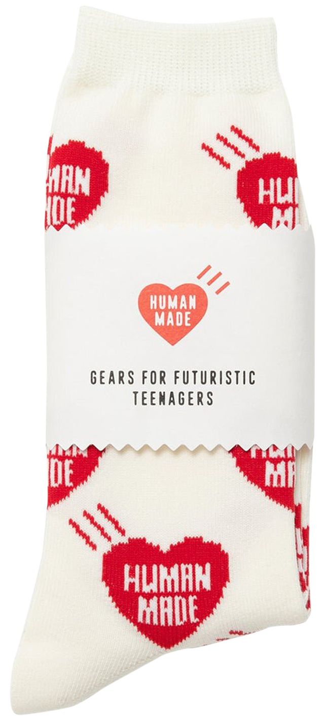 Human Made Heart Socks Red