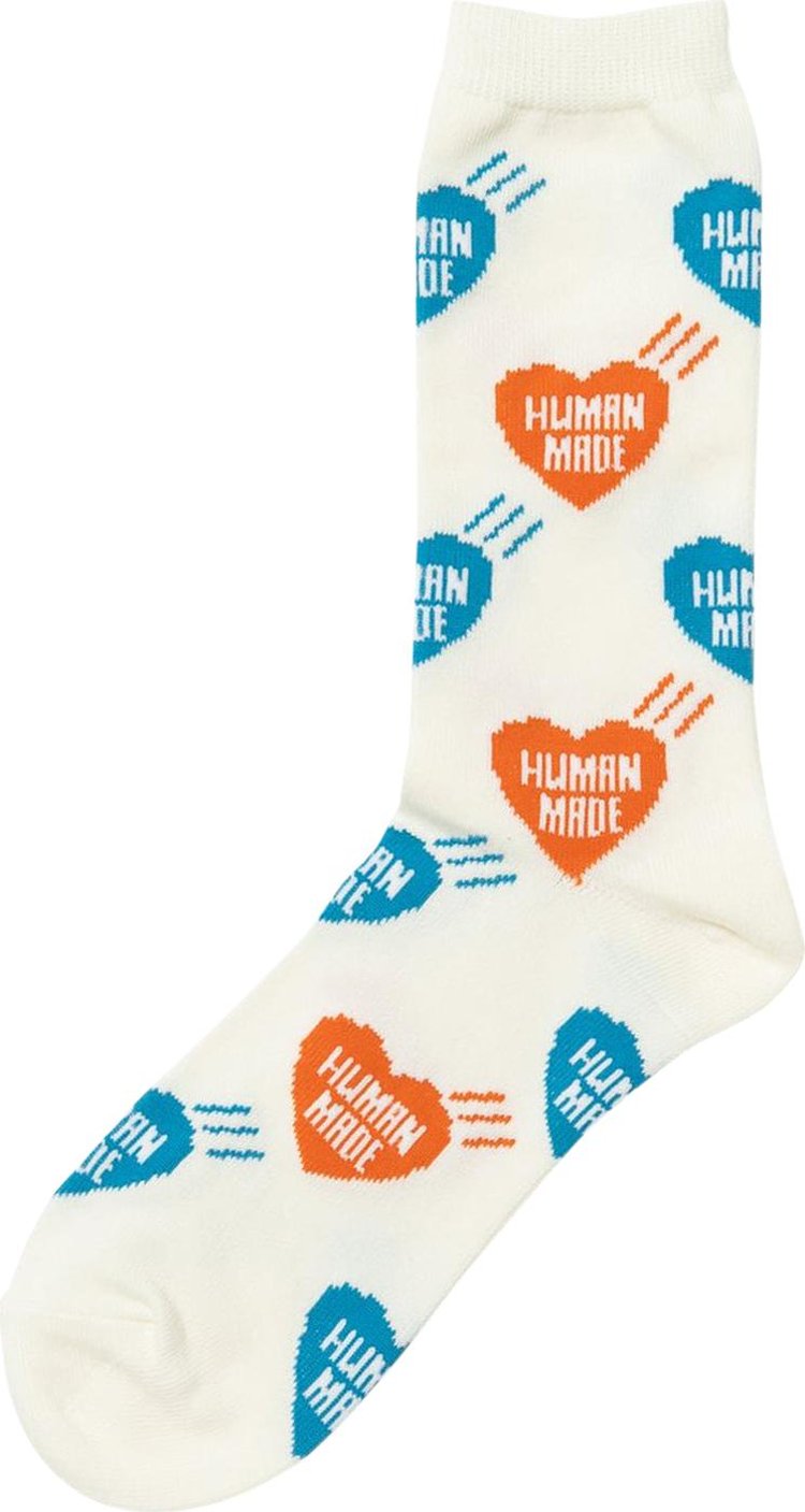 Human Made Heart Socks Orange