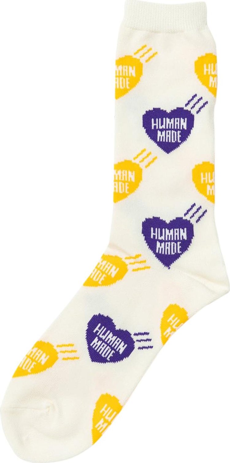 Human Made Heart Socks 'Purple'