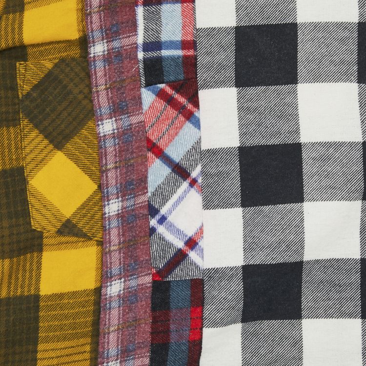 Needles 7 Cuts Wide Flannel Shirt Multicolor
