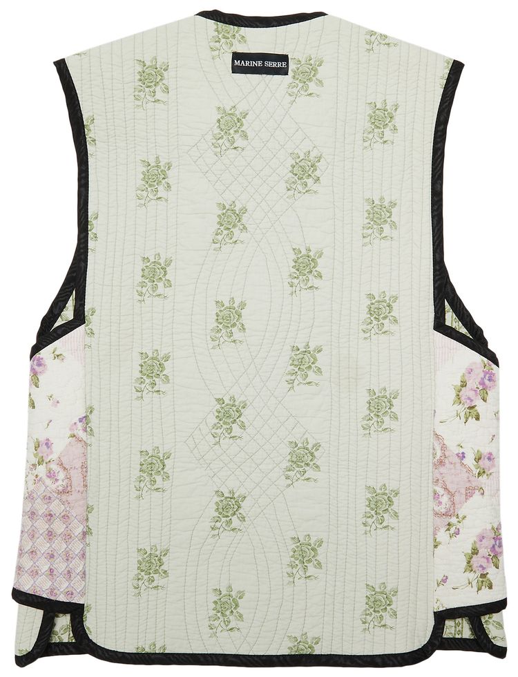 Marine Serre Boutis Armor Vest WhiteGreen