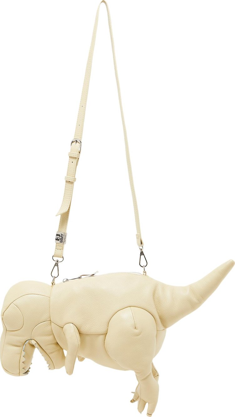 Maison Mihara Yasuhiro T Rex Cow Leather Bag Beige