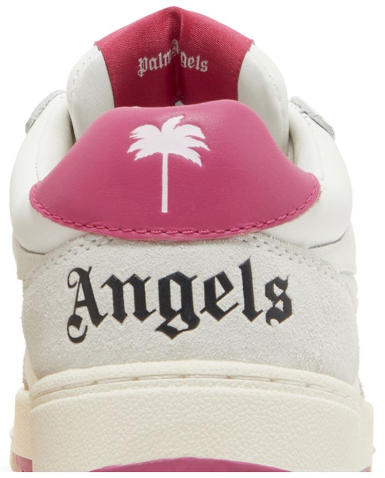 Palm Angels Wmns Palm University Low White Fuchsia