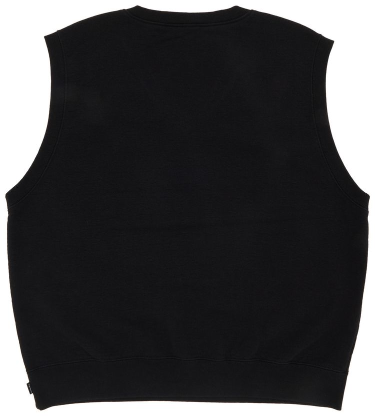 Supreme Sweatshirt Vest Black
