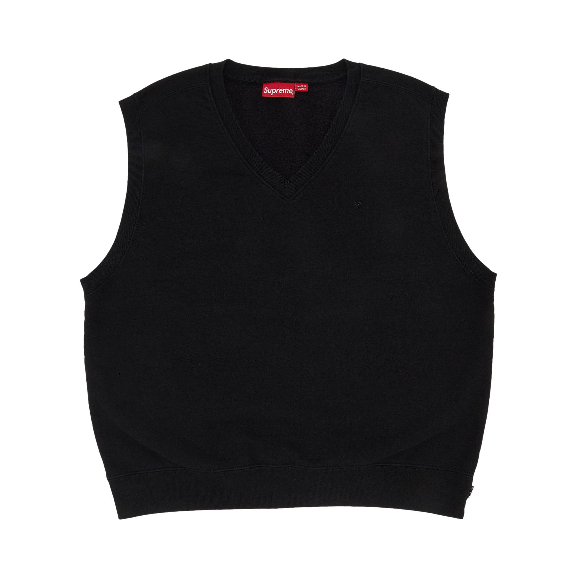 Buy Supreme Sweatshirt Vest 'Black' - SS23SW31 BLACK | GOAT