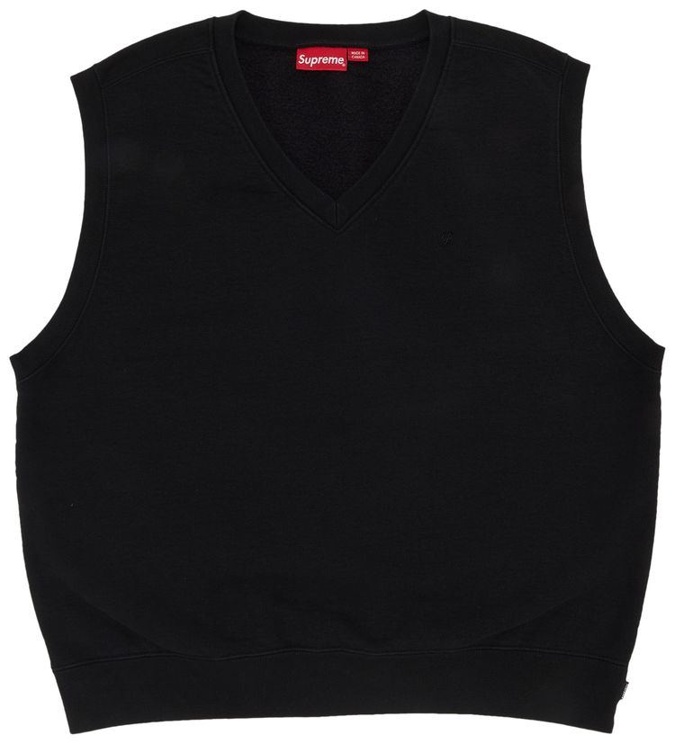 Supreme Sweatshirt Vest Black