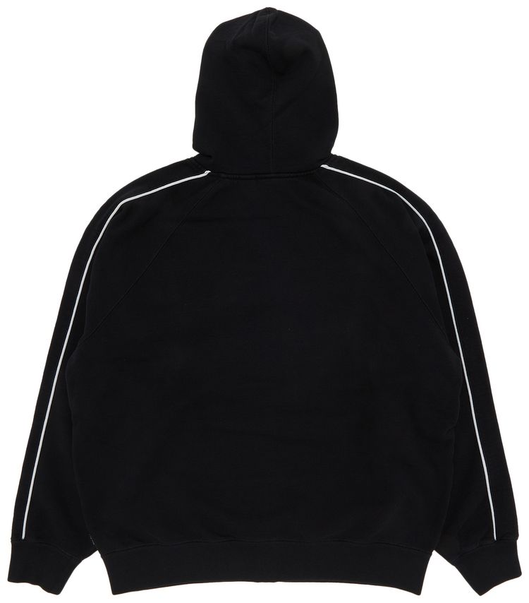 Supreme Falcon Raglan Zip Up Hooded Sweatshirt Black