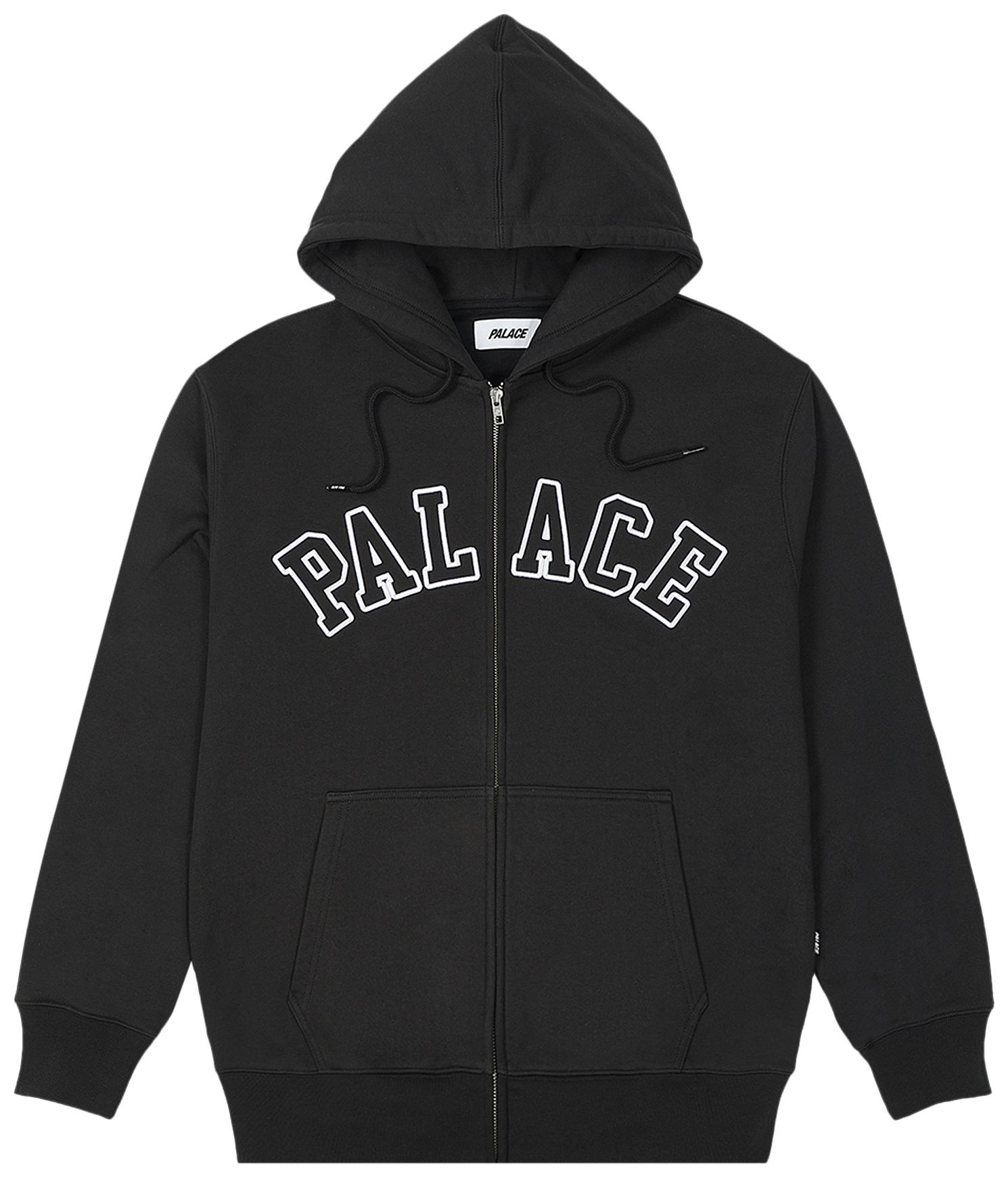 Buy Palace Outline Arch Zip Hood 'Black' P24CS051 GOAT