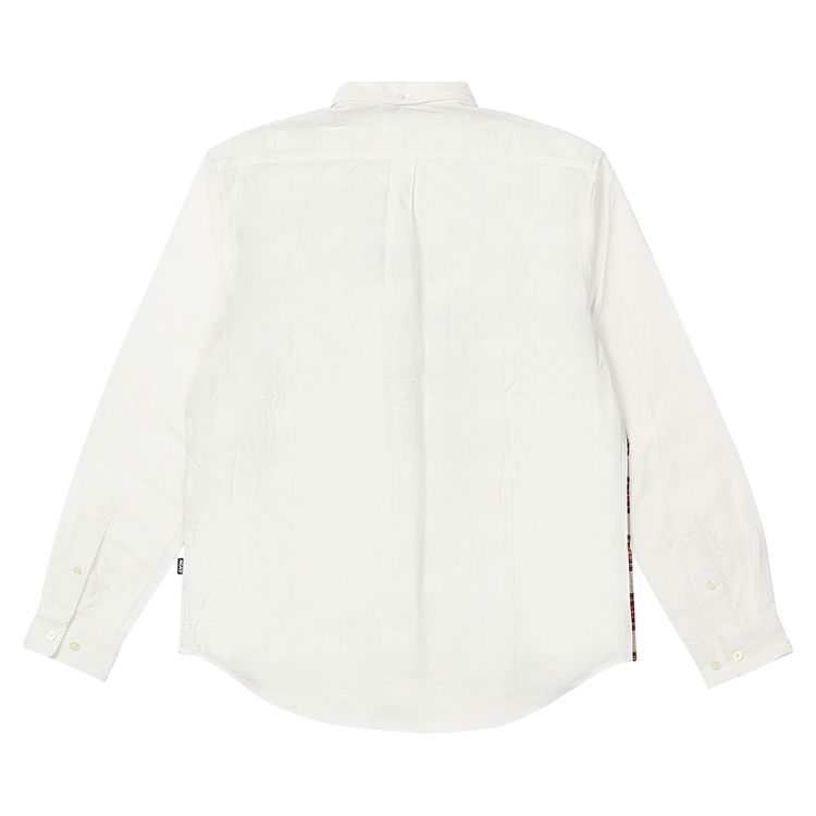 Palace Check Panel Chambray Shirt White