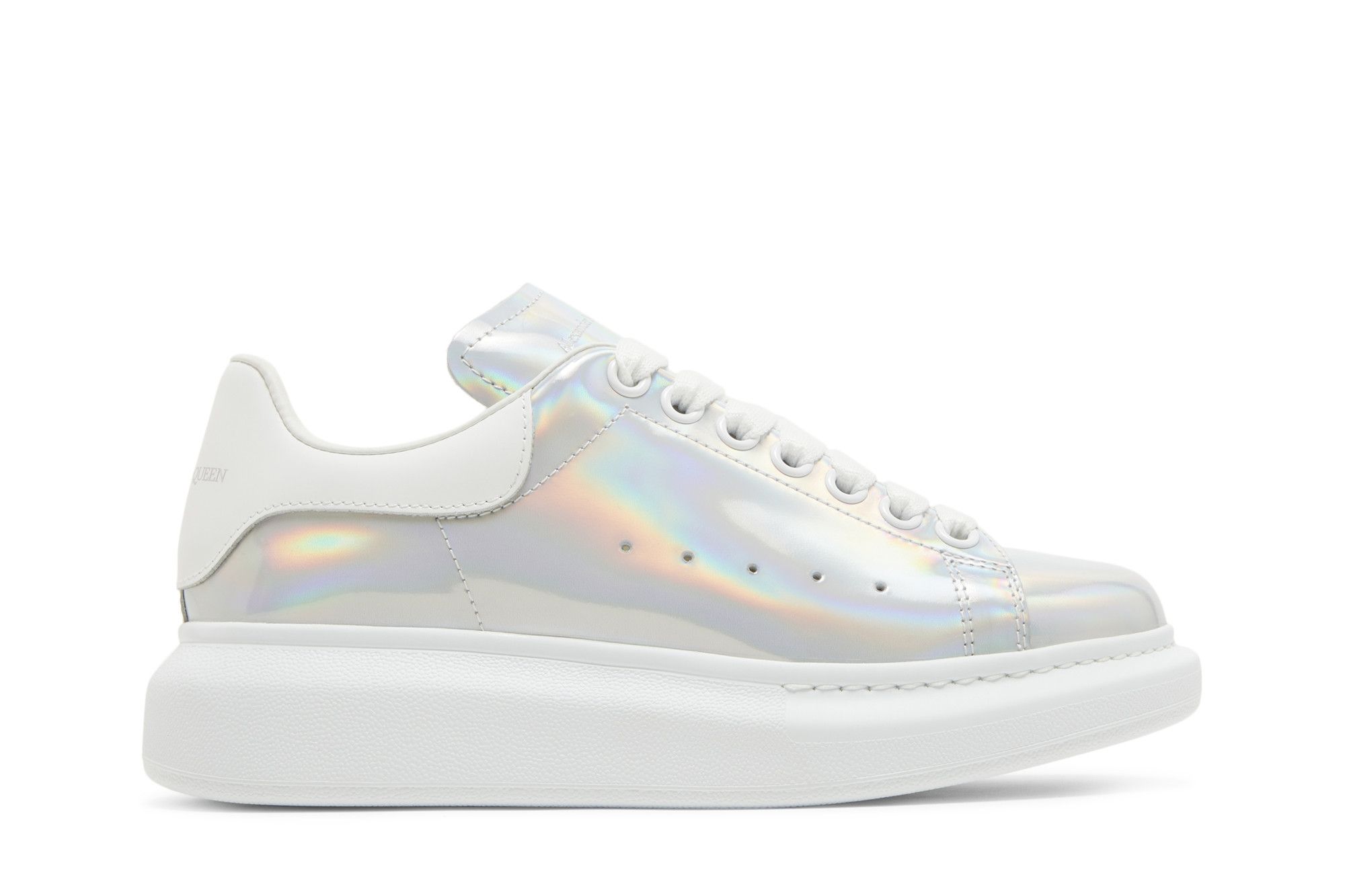 Alexander mcqueen white iridescent sneakers clearance