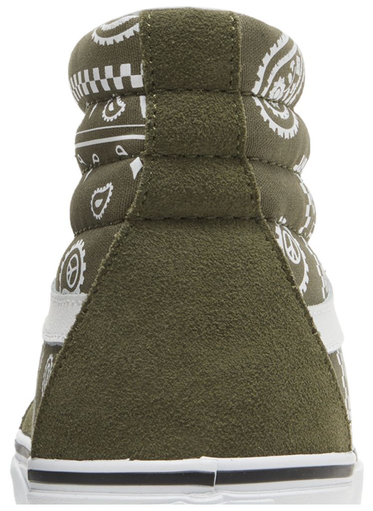 Vans Sk8 Hi Peace Paisley   Grape Leaf