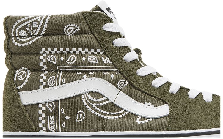 Vans Sk8 Hi Peace Paisley   Grape Leaf