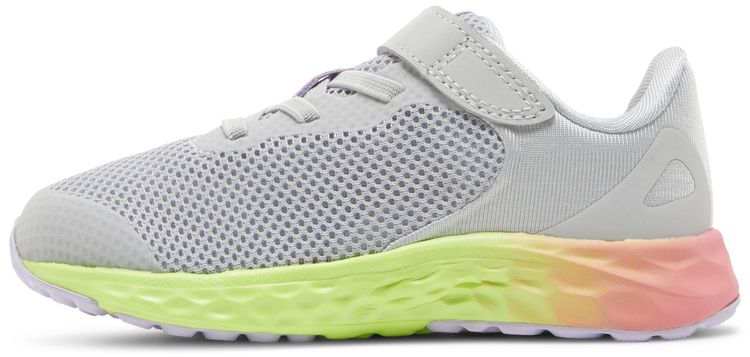 New Balance Fresh Foam Arishi v4 Bungee Lace Toddler Wide Light Aluminum Rainbow