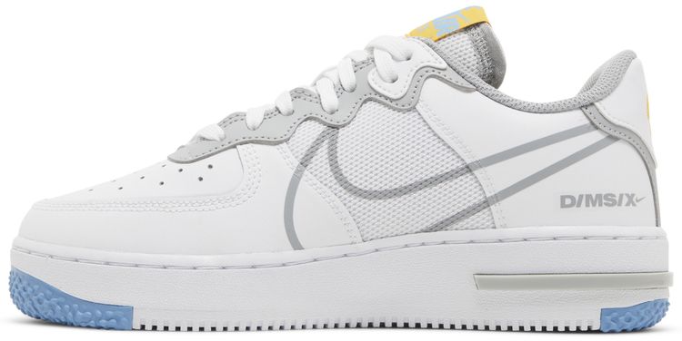 Nike Air Force 1 React SU GS White Light Smoke Grey