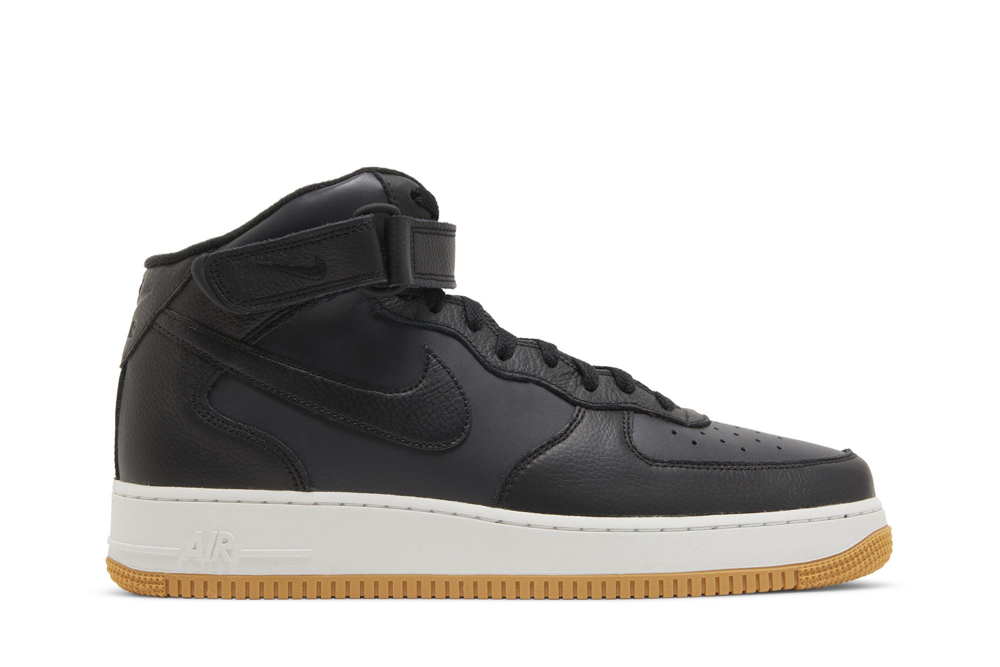 Air force 1 sales mid black gum