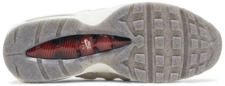 Nike Air Max 95 SE Double Swoosh   Light Bone Habanero Red