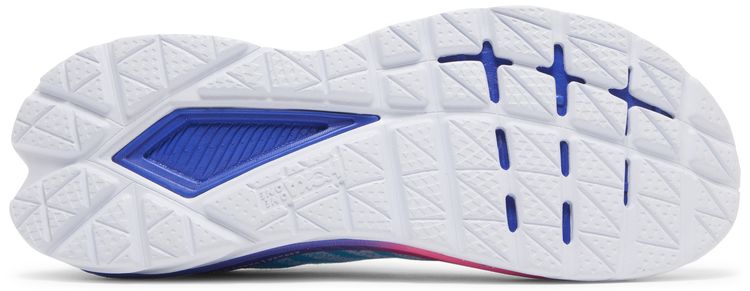 HOKA Mach 5 White Scuba Blue