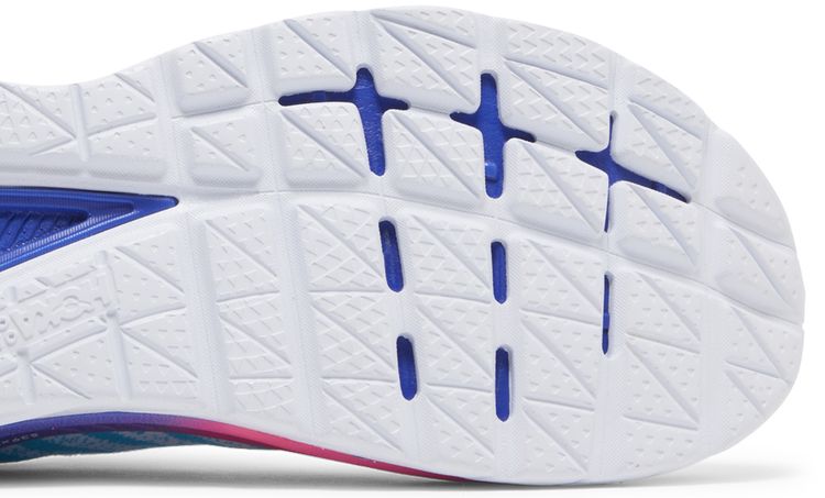 HOKA Mach 5 White Scuba Blue