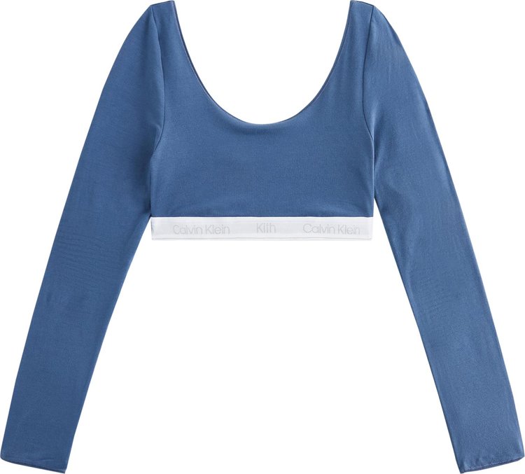 Buy Kith Women For Calvin Klein Seasonal Long-Sleeve Bralette 'Sea' -  QF6849 420