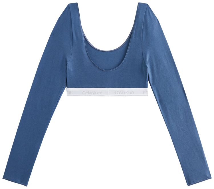 Kith Women For Calvin Klein Seasonal Long Sleeve Bralette Sea